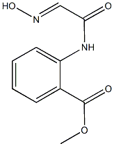 METHYL 2-{[(2E)-2-(HYDROXYIMINO)ETHANOYL]AMINO}BENZOATE CAS#: 63016-87-5