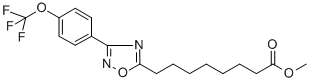 METHYL 8-[3-[4-(TRIFLUOROMETHOXY)PHENYL]-1,2,4-OXADIAZOL-5-YL]OCTANOATE CAS#: 680216-05-1