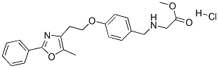 METHYL N-{4-[2-(5-METHYL-2-PHENYL-1,3-OXAZOL-4-YL)ETHOXY]BENZYL}GLYCINATE HYDROCHLORIDE CAS#: 649761-25-1
