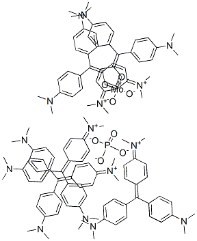 Methanaminium, N-[4-[bis[4-(dimethylamino)phenyl]methylene]-2,5-cyclohexadien-1-ylidene]-N-methyl-, molybdatephosphate CAS#: 64070-98-0