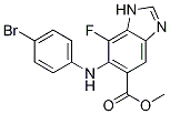 Methyl 6-(4-broMophenylaMino)-7-fluoro-1H-benzo[d]iMidazole-5-carboxylate CAS#: 606143-93-5