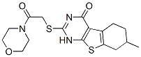 Morpholine, 4-[[(1,4,5,6,7,8-hexahydro-7-methyl-4-oxo[1]benzothieno[2,3-d]pyrimidin-2-yl)thio]acetyl]- (9CI) CAS#: 606106-63-2