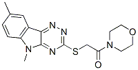 Morpholine, 4-[[(5,8-dimethyl-5H-1,2,4-triazino[5,6-b]indol-3-yl)thio]acetyl]- (9CI) CAS#: 603946-38-9