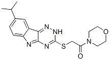 Morpholine, 4-[[[8-(1-methylethyl)-2H-1,2,4-triazino[5,6-b]indol-3-yl]thio]acetyl]- (9CI) CAS#: 603947-18-8