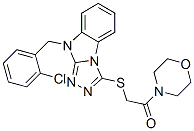 Morpholine, 4-[[[9-[(2-chlorophenyl)methyl]-9H-1,2,4-triazolo[4,3-a]benzimidazol-3-yl]thio]acetyl]- (9CI) CAS#: 606120-98-3
