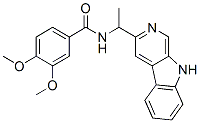 N-(1-Methyl-9H-pyrido[3,4-b]indol-3-ylmethyl)-3,4-dimethoxybenzamide CAS#: 63885-53-0