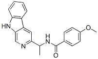 N-(1-Methyl-9H-pyrido[3,4-b]indol-3-ylmethyl)-4-methoxybenzamide CAS#: 63885-64-3