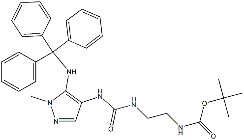 N-[2-[[[[1-Methyl-5-[(triphenylmethyl)amino]-1H-pyrazol-4-yl]amino]carbonyl]amino]ethyl]carbamic acid tert-butyl ester CAS#: 689293-69-4
