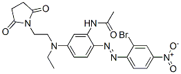 N-[2-[(2-Bromo-4-nitrophenyl)azo]-5-[[2-(2,5-dioxo-1-pyrrolidinyl)ethyl]ethylamino]phenyl]acetamide CAS#: 63467-25-4