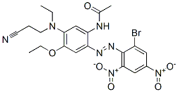 N-[2-[(2-Bromo-4,6-dinitrophenyl)azo]-5-[(2-cyanoethyl)ethylamino]-4-ethoxyphenyl]acetamide CAS#: 67905-66-2