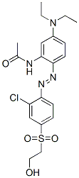 N-[2-[[2-Chloro-4-[(2-hydroxyethyl)sulfonyl]phenyl]azo]-5-(diethylamino)phenyl]acetamide CAS#: 62335-85-7