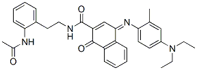 N-[2-[2-(acetylamino)phenyl]ethyl]-4-[[4-(diethylamino)-2-methylphenyl]imino]-1,4-dihydro-1-oxonaphthalene-2-carboxamide CAS#: 63059-58-5