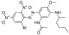 N-[2-[(2-bromo-4,6-dinitrophenyl)azo]-4-methoxy-5-[(1-methylpentyl)amino]phenyl]acetamide CAS#: 65916-13-4