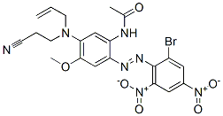 N-[2-[(2-bromo-4,6-dinitrophenyl)azo]-5-[(2-cyanoethyl)allylamino]-4-methoxyphenyl]acetamide CAS#: 68877-63-4