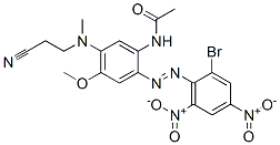 N-[2-[(2-bromo-4,6-dinitrophenyl)azo]-5-[(2-cyanoethyl)methylamino]-4-methoxyphenyl]acetamide CAS#: 68052-46-0