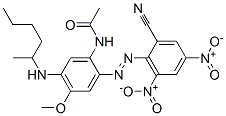N-[2-[(2-cyano-4,6-dinitrophenyl)azo]-4-methoxy-5-[(1-methylpentyl)amino]phenyl]acetamide CAS#: 66671-91-8