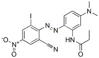 N-[2-[(2-cyano-6-iodo-4-nitrophenyl)azo]-5-(dimethylamino)phenyl]propionamide CAS#: 68134-39-4