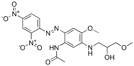 N-[2-[(2,4-dinitrophenyl)azo]-5-[(2-hydroxy-3-methoxypropyl)amino]-4-methoxyphenyl]acetamide CAS#: 68901-08-6