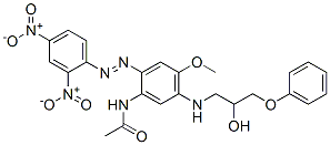 N-[2-[(2,4-dinitrophenyl)azo]-5-[(2-hydroxy-3-phenoxypropyl)amino]-4-methoxyphenyl]acetamide CAS#: 67874-70-8