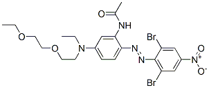 N-[2-[(2,6-dibromo-4-nitrophenyl)azo]-5-[[2-(2-ethoxyethoxy)ethyl]ethylamino]phenyl]acetamide CAS#: 65208-31-3
