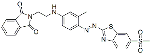 N-[2-[[3-methyl-4-[[6-(methylsulphonyl)benzothiazol-2-yl]azo]phenyl]amino]ethyl]phthalimide CAS#: 63467-13-0