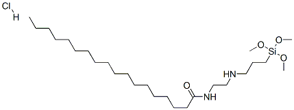 N-[2-[[3-(trimethoxysilyl)propyl]amino]ethyl]stearamide monohydrochloride CAS#: 67674-59-3