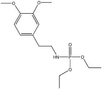 N-[2-(3,4-Dimethoxyphenyl)ethyl]amidophosphoric acid diethyl ester CAS#: 7761-63-9