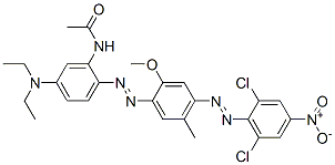 N-[2-[[4-[(2,6-dichloro-4-nitrophenyl)azo]-2-methoxy-5-methylphenyl]azo]-5-(diethylamino)phenyl]acetamide CAS#: 65059-84-9