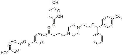 N-[2-(4-methoxybenzhydryloxy)ethyl]-N'-[3-(4-fluorobenzoyl)propyl]piperazine dimaleate CAS#: 65329-80-8