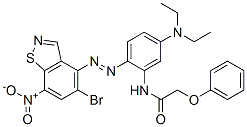 N-[2-[(5-bromo-7-nitro-1,2-benzisothiazol-4-yl)azo]-5-(diethylamino)phenyl]-2-phenoxyacetamide CAS#: 64611-94-5