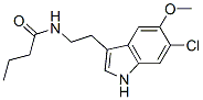 N-[2-(6-Chloro-5-methoxy-1H-indol-3-yl)ethyl]butyramide CAS#: 63762-76-5