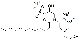 N-(2-Hydroxyethyl)-N-[2-[(2-hydroxy-3-sulfopropyl)(1-oxododecyl)amino]ethyl]glycine disodium salt CAS#: 68298-16-8