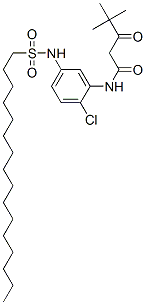 N-[2-chloro-5-[(hexadecylsulphonyl)amino]phenyl]-4,4-dimethyl-3-oxovaleramide CAS#: 62563-16-0