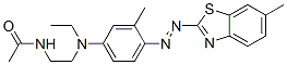 N-[2-[ethyl[3-methyl-4-[(6-methylbenzothiazol-2-yl)azo]phenyl]amino]ethyl]acetamide CAS#: 63134-02-1