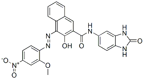N-(2,3-Dihydro-2-oxo-1H-benzimidazol-5-yl)-3-hydroxy-4-[(2-methoxy-4-nitrophenyl)azo]-2-naphthalenecarboxamide CAS#: 6985-95-1