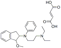 N-(2,3-dihydro-1-methoxy-1H-inden-2-yl)-N',N'-diethyl-N-phenylpropane-1,3-diamine fumarate CAS#: 66533-10-6