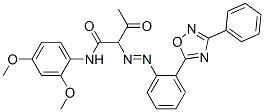 N-(2,4-dimethoxyphenyl)-3-oxo-2-[[2-(3-phenyl-1,2,4-oxadiazol-5-yl)phenyl]azo]butyramide CAS#: 64611-92-3