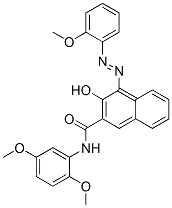N-(2,5-Dimethoxyphenyl)-3-hydroxy-4-[(2-methoxyphenyl)azo]-2-naphthalenecarboxamide CAS#: 61050-21-3