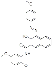 N-(2,5-dimethoxyphenyl)-3-hydroxy-4-[(4-methoxyphenyl)azo]naphthalene-2-carboxamide CAS#: 61050-17-7