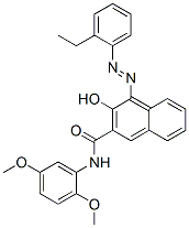 N-(2,5-dimethoxyphenyl)-4-[(2-ethylphenyl)azo]-3-hydroxynaphthalene-2-carboxamide CAS#: 61050-46-2
