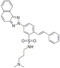 N-[3-(Dimethylamino)propyl]-5-(2H-naphtho[1,2-d]triazol-2-yl)-2-(2-phenylethenyl)benzenesulfonamide CAS#: 6994-53-2