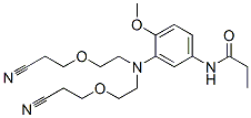 N-[3-[bis[2-(2-cyanoethoxy)ethyl]amino]-4-methoxyphenyl]propionamide CAS#: 68227-76-9
