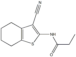 N-(3-cyano-4,5,6,7-tetrahydro-1-benzothiophen-2-yl)propanaMide CAS#: 61627-58-5