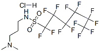 N-[3-(dimethylamino)propyl]tridecafluorohexanesulphonamide monohydrochloride CAS#: 68957-61-9