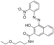 N-(3-ethoxypropyl)-3-hydroxy-4-[(2-nitrophenyl)azo]naphthalene-2-carboxamide CAS#: 63074-58-8