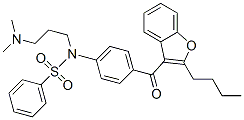 N-[4-[(2-Butyl-3-benzofuranyl)carbonyl]phenyl]-N-[3-(dimethylamino)propyl]benzenesulfonamide CAS#: 63420-47-3