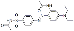 N-[[4-[[2-(acetylamino)-4-(diethylamino)phenyl]azo]phenyl]sulphonyl]acetamide CAS#: 66543-04-2