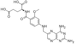 N-(4-(((2,4-Diamino-6-pteridinyl)methyl)amino)-2-methoxybenzoyl)-L-glu tamic acid CAS#: 65118-34-5