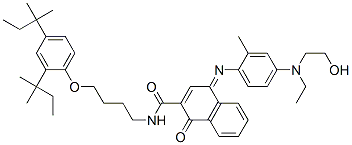 N-[4-[2,4-bis(1,1-dimethylpropyl)phenoxy]butyl]-4-[[4-[ethyl(2-hydroxyethyl)amino]-2-methylphenyl]imino]-1,4-dihydro-1-oxonaphthalene-2-carboxamide CAS#: 65749-36-2