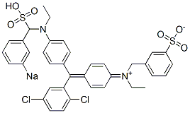 N-[4-[(2,5-Dichlorophenyl)[4-[N-ethyl-N-(3-sodiosulfobenzyl)amino]phenyl]methylene]-2,5-cyclohexadien-1-ylidene]-N-ethyl-3-sulfonatobenzenemethanaminium CAS#: 6362-40-9